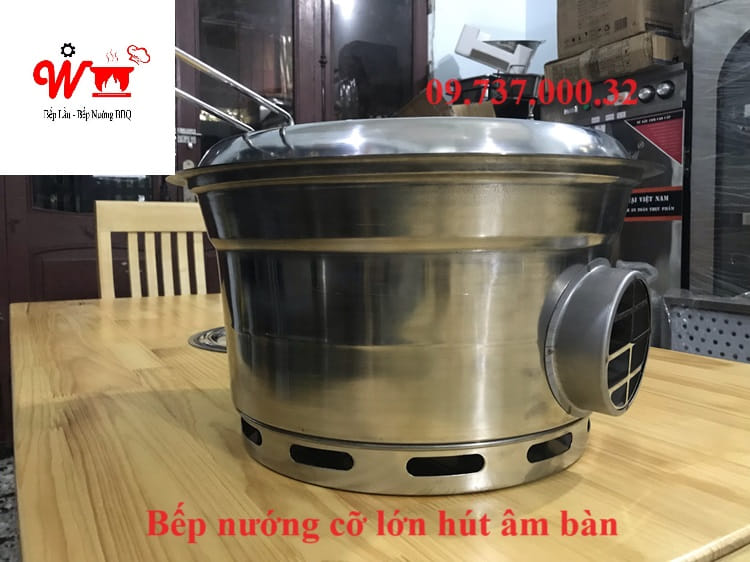 bếp nướng cỡ lớn hút âm bàn