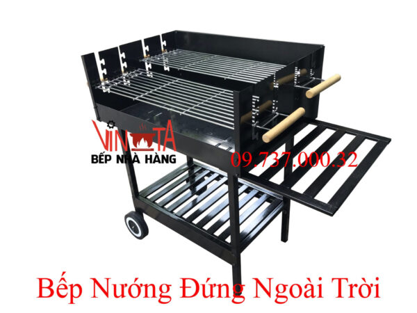 Bếp nướng sân vườn, lò nướng vỉa hè gia đình, cắm trại, picnic giá rẻ - Ảnh 5