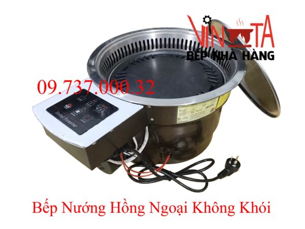 Bếp nướng tự tiêu, Lò nướng bbq âm bàn bằng điện tự tiêu khói mùi giá rẻ - Ảnh 4