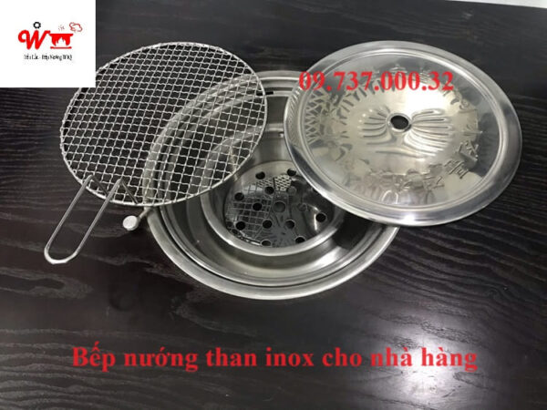 Chậu đựng than bếp nướng, bát than,tô chứa than hoa bếp nướng âm bàn - Ảnh 9