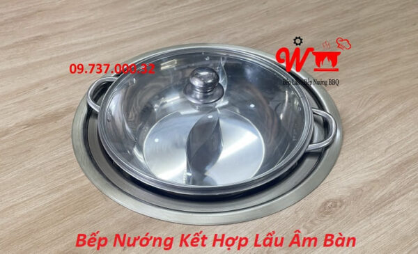 Bếp lẩu nướng âm bàn, bếp lẩu nướng 2 trong 1 bằng điện chất lượng - Ảnh 6