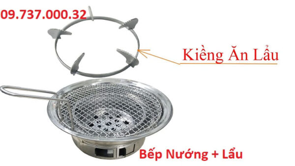 Bếp nướng than BBQ tại bàn, bếp nướng tròn dùng cho quán ăn nhà hàng - Ảnh 5