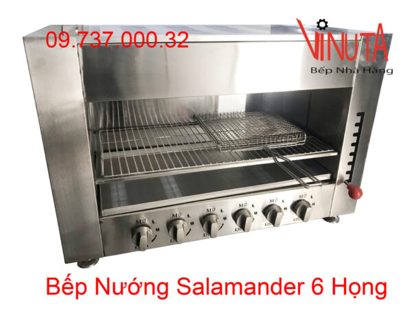 lò nướng salamander 6 họng gas | bếp nướng thịt, hải sản bằng gas uy tín, giá rẻ - Ảnh 3