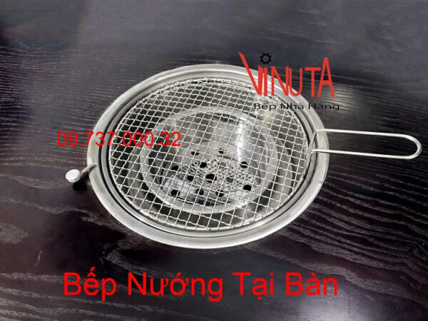 Bếp nướng than hoa Sài Gòn,bếp nướng âm bàn hút dương nhà hàng bbq - Ảnh 5