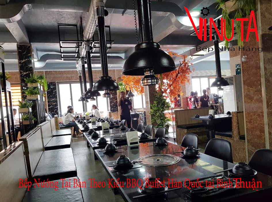 bếp nướng bàn theo kiểu bbq buffet hàn quốc tại bình thuận