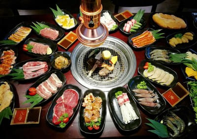 bếp nướng than hoa âm bàn hút khói dương