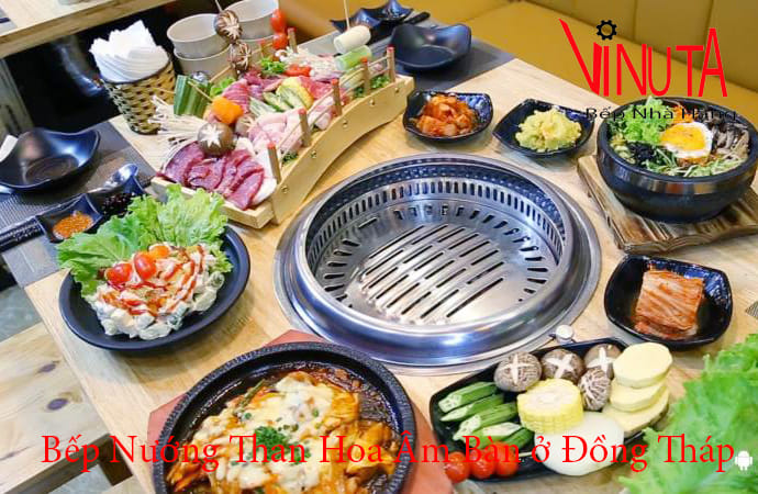 bếp nướng than hoa âm bàn ở đồng tháp