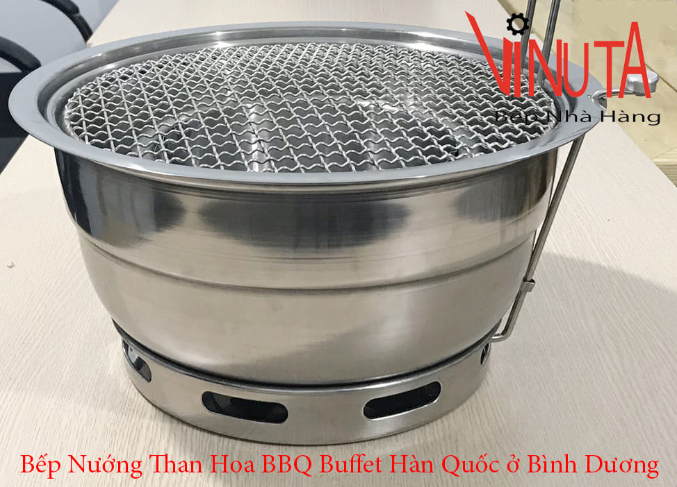 bếp nướng than hoa bbq buffet hàn quốc ở bình dương