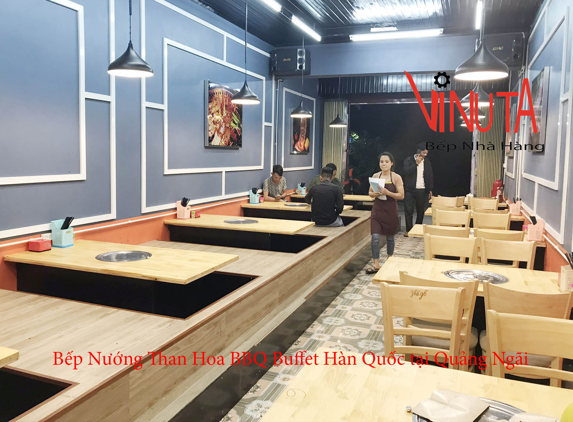 bếp nướng than hoa bbq buffet hàn quốc tại quảng ngãi
