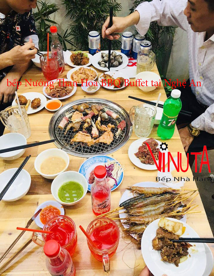 bếp nướng than hoa bbq buffet tại nghệ an