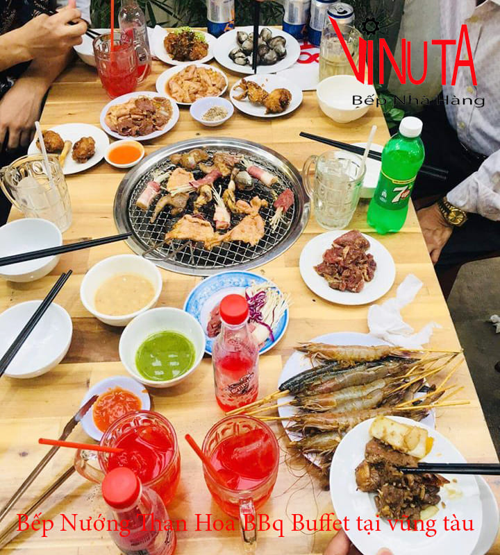 bếp nướng than hoa bbq buffet tại vũng tàu