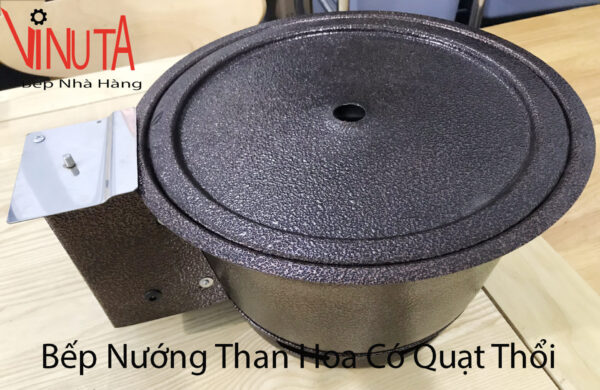 Bếp nướng than hoa âm bàn có quạt thổi than - Ảnh 8
