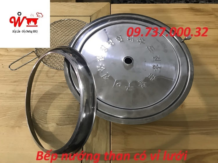 bếp nướng than hoa có vỉ lưới tốt