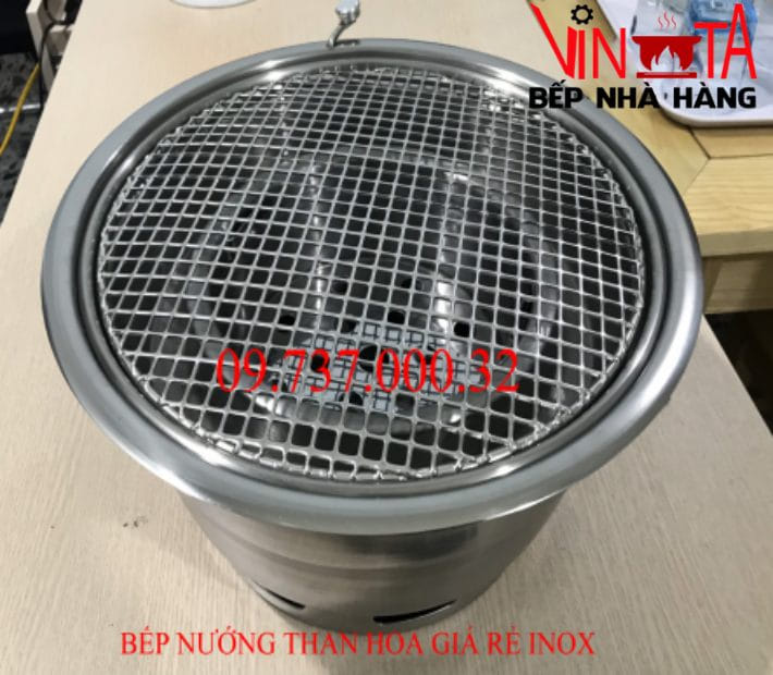 bếp nướng than hoa giá rẻ inox