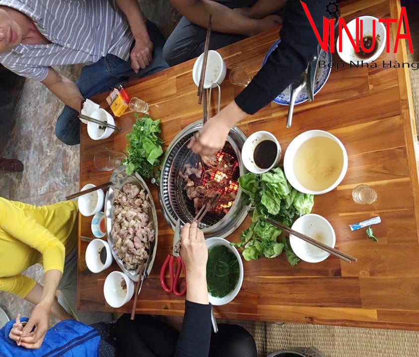 bán bếp nướng than hoa hàn quốc hút dương bằng sắt