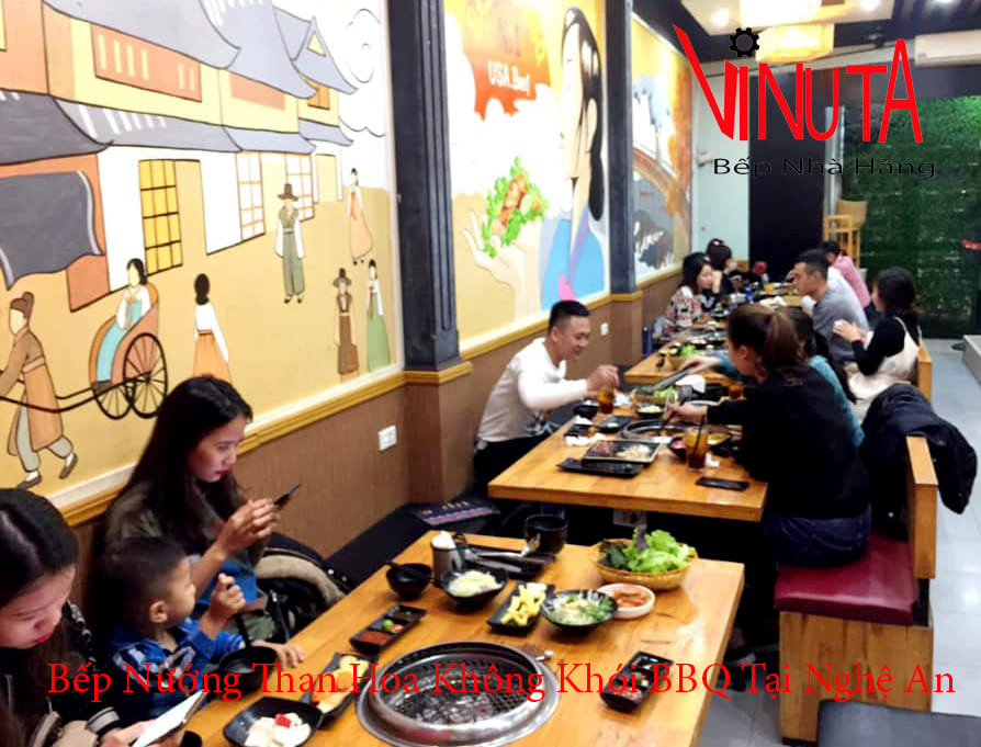 bếp nướng than hoa không khói bbq tại nghệ an