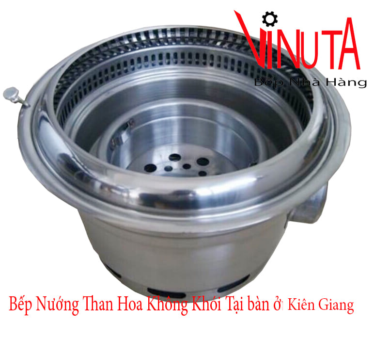 bếp nướng than không khói tại bàn ở kiên giang