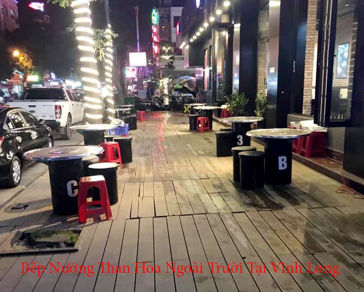 bếp nướng than hoa ngoài trời tại Vĩnh Long