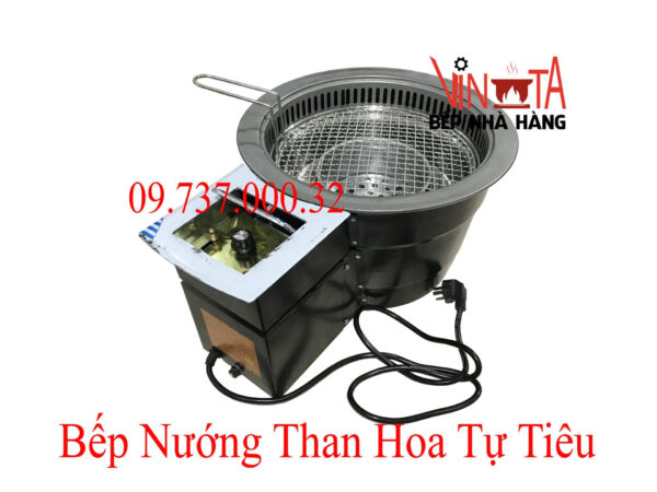 Bếp Nướng Than Hoa Tự Tiêu Khói Mùi, Lò nướng BBQ Hàn Quốc Âm Bàn - Ảnh 5