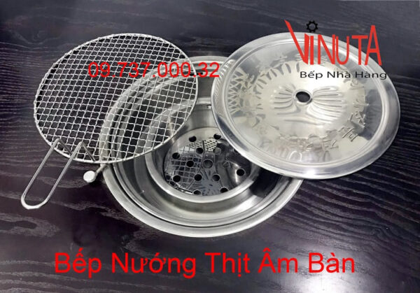 Bếp nướng than hoa Sài Gòn,bếp nướng âm bàn hút dương nhà hàng bbq - Ảnh 7