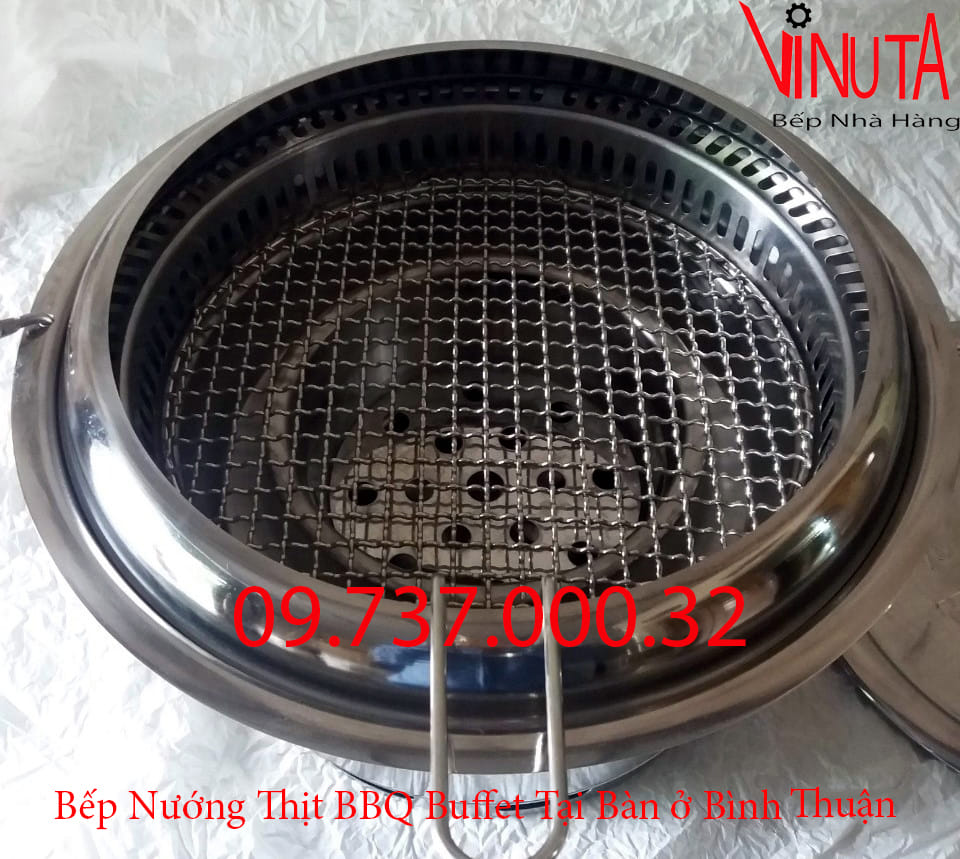 bếp nướng thịt tại bàn ở bình thuận