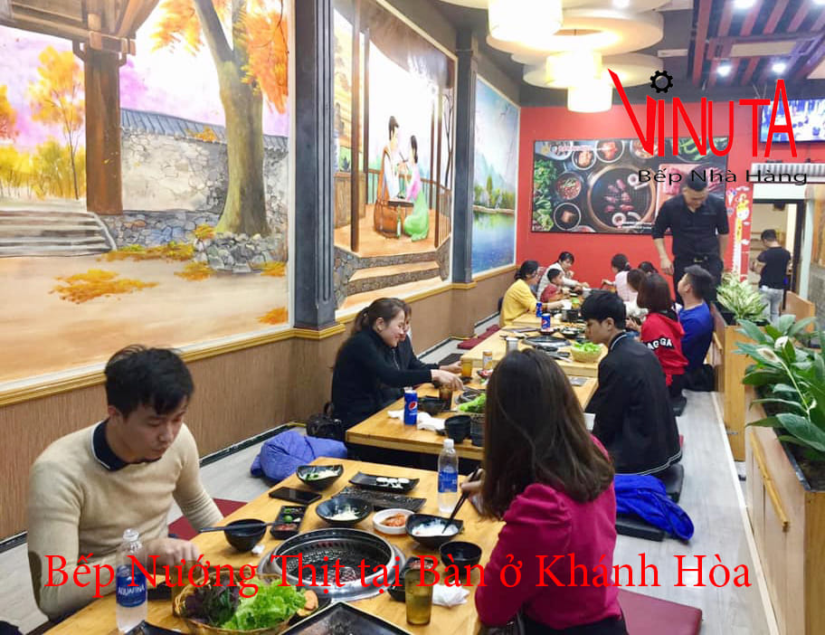 bếp nướng thịt tại bàn ở khánh hòa
