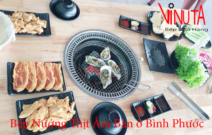 bếp nướng thịt âm bàn ở bình phước