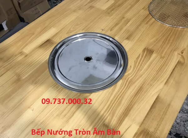Bếp nướng than hoa tại bàn, Bếp nướng BBQ âm bàn giá rẻ, lò nướng thịt - Ảnh 5