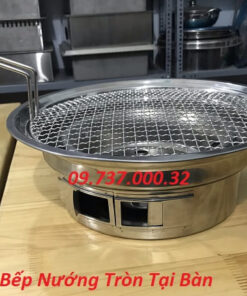 Bếp nướng tròn tại bàn,bếp nướng bbq than hoa cho quán nhậu, buffet