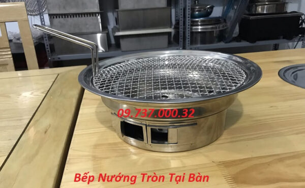 Bếp nướng tròn tại bàn,bếp nướng bbq than hoa cho quán nhậu, buffet