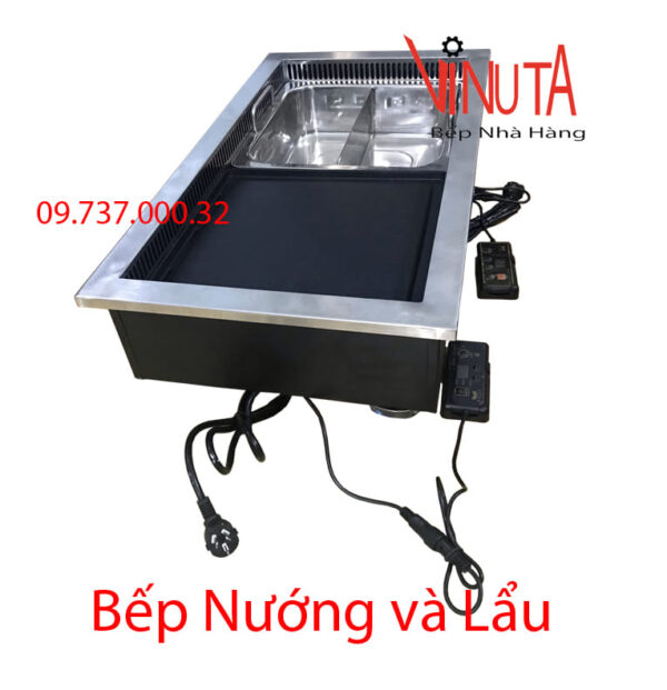 bếp lẩu và nướng | bếp vừa lẩu vừa nướng bằng điện | Nồi nướng và lẩu bằng điện - Ảnh 5