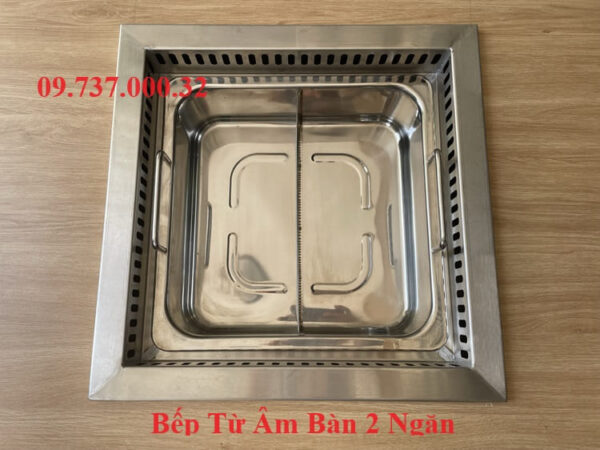 Bếp lẩu âm bàn sang trọng, bếp từ nhà hàng 1 ngăn,2 ngăn,3 ngăn,4 ngăn - Ảnh 6