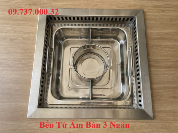 Bếp lẩu âm bàn sang trọng, bếp từ nhà hàng 1 ngăn,2 ngăn,3 ngăn,4 ngăn - Ảnh 7