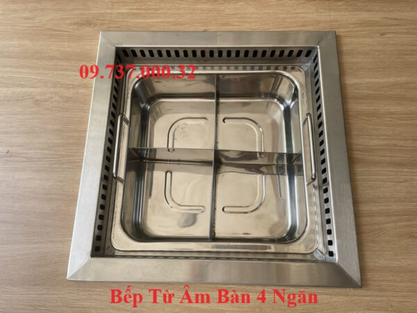 Bếp lẩu âm bàn sang trọng, bếp từ nhà hàng 1 ngăn,2 ngăn,3 ngăn,4 ngăn - Ảnh 8