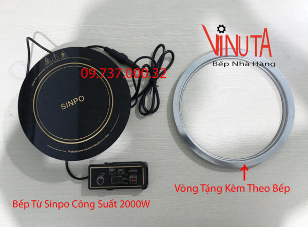 Bếp từ đơn tròn âm bàn nhà hàng, bếp điện từ chuyên nấu lẩu quán ăn - Ảnh 8