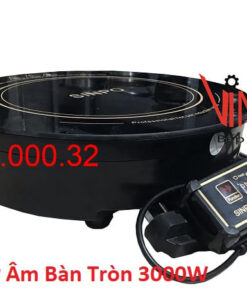 Bếp từ âm bàn tròn 3000W, mua bếp lẩu âm bàn nhà hàng tốt nhất, giá rẻ