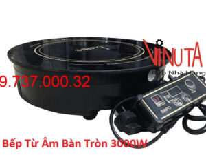 Bếp từ âm bàn tròn 3000W, mua bếp lẩu âm bàn nhà hàng tốt nhất, giá rẻ