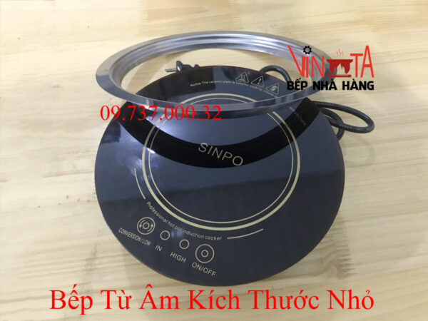 Bếp từ đơn nhỏ nhất, bếp điện từ âm bàn ăn lẩu 1 người, công suất 800w giá rẻ - Ảnh 5