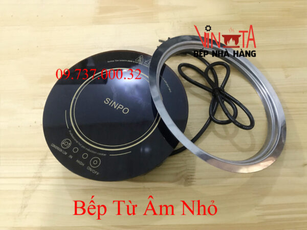 Bếp từ đơn nhỏ nhất, bếp điện từ âm bàn ăn lẩu 1 người, công suất 800w giá rẻ - Ảnh 6