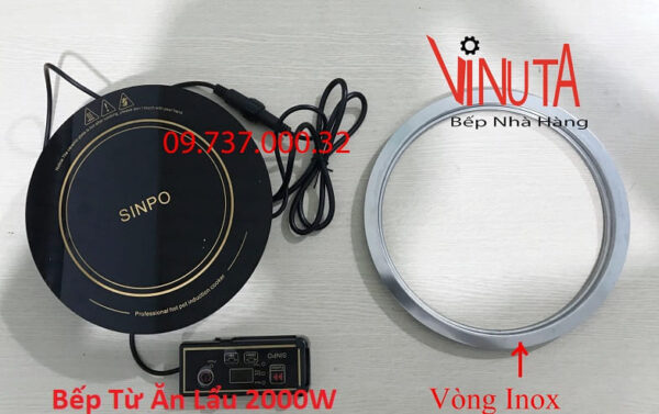 Bếp từ tròn 2000W âm bàn, bếp từ lẩu âm bàn tốt nhất dùng cho nhà hàng - Ảnh 5
