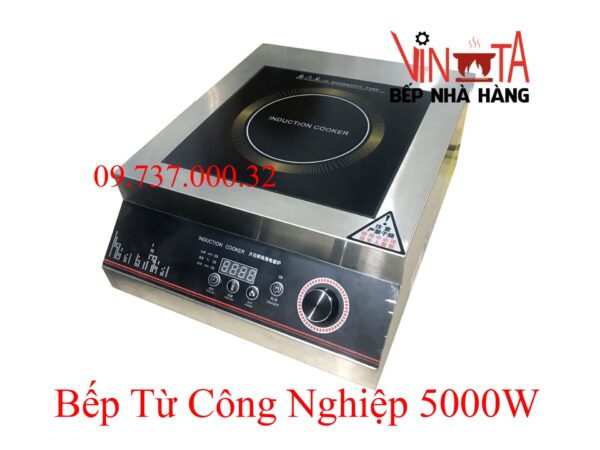 Bếp từ công nghiệp 5000w, bếp điện từ công suất 5kw giá rẻ, bền, đẹp