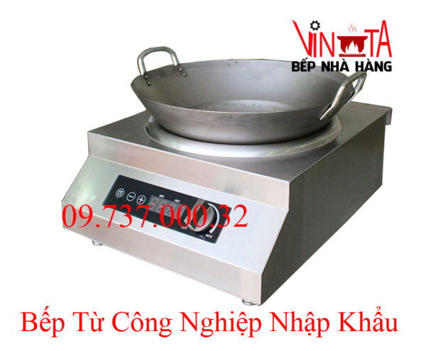Bếp từ công nghiệp, bếp điện từ đơn mặt lõm dùng chảo công nghiệp 5500w - Ảnh 7