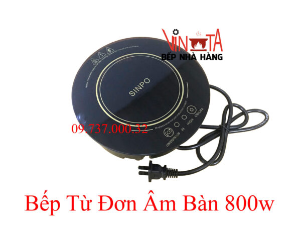 Bếp từ đơn nhỏ nhất, bếp điện từ âm bàn ăn lẩu 1 người, công suất 800w giá rẻ - Ảnh 8