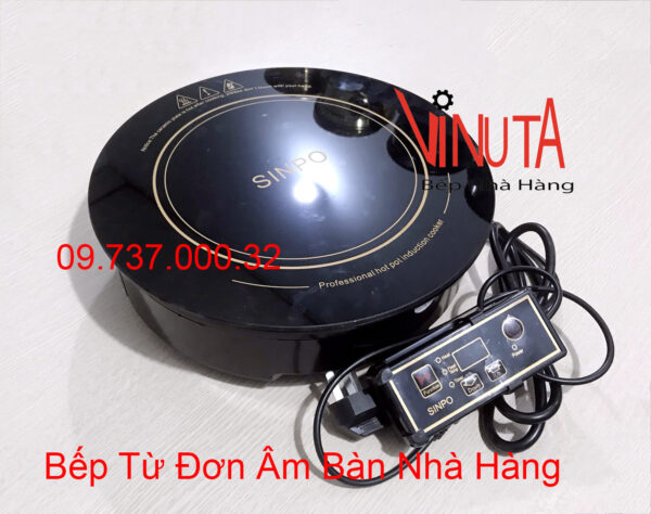 Bếp từ âm bàn, Bếp điện từ đơn tròn chuyên dùng nấu lẩu nhà hàng giá rẻ - Ảnh 6