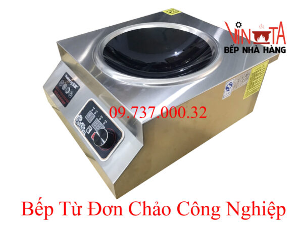 Bếp từ công nghiệp, bếp điện từ đơn mặt lõm dùng chảo công nghiệp 5500w - Ảnh 10