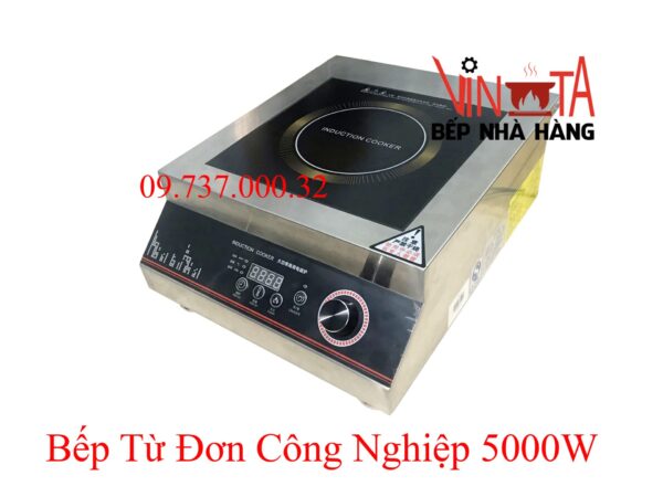 Bếp từ công nghiệp 5000w, bếp điện từ công suất 5kw giá rẻ, bền, đẹp - Ảnh 9