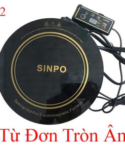 Bếp từ đơn tròn âm bàn,bếp lẩu nhà hàng, nồi lẩu tròn inox 2, 3, 4 ngăn