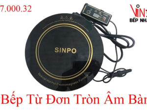 Bếp từ đơn tròn âm bàn,bếp lẩu nhà hàng, nồi lẩu tròn inox 2, 3, 4 ngăn