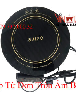 Bếp từ âm bàn, Bếp điện từ đơn tròn chuyên dùng nấu lẩu nhà hàng giá rẻ