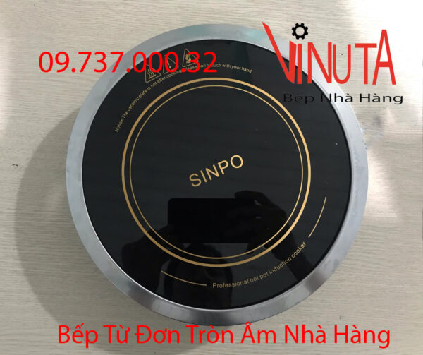 Bếp từ đơn tròn âm bàn nhà hàng, bếp điện từ chuyên nấu lẩu quán ăn - Ảnh 2